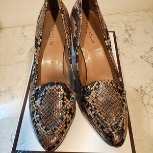 Ann Taylor Snakeskin Heels Size 9M